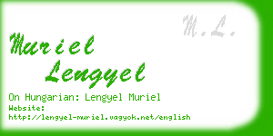 muriel lengyel business card